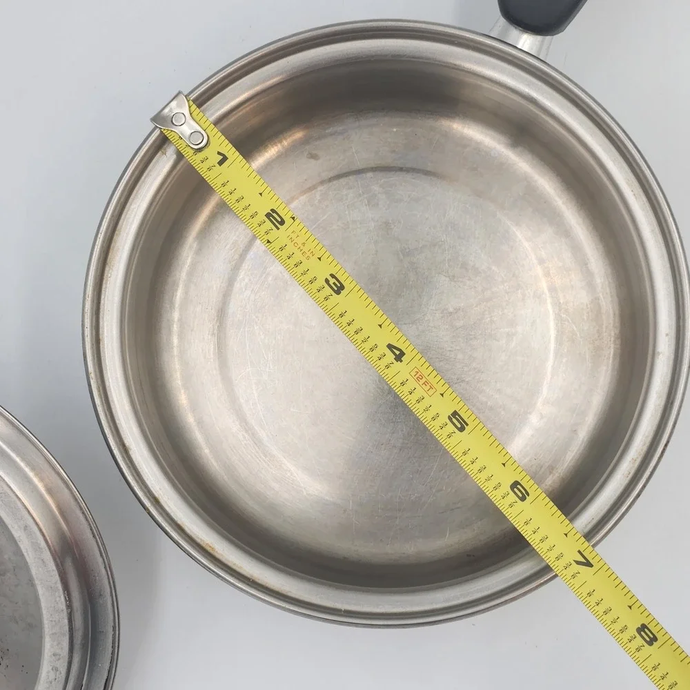 Vintage Regal 3-Ply Stainless Steel Saucepan 1 Quart w/ Lid Made in USA Cookware